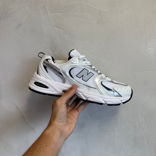 New Balance 530 White Silver Navy (Pronta Entrega) - Volt Kickz