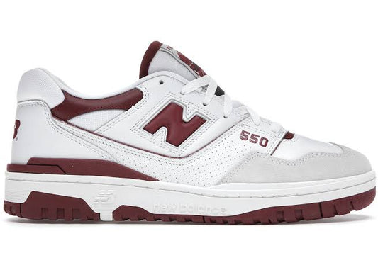New Balance 550 Sea Salt Burgundy - Volt Kickz
