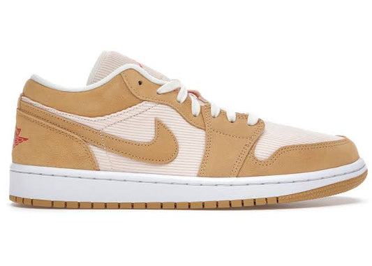 Jordan 1 Low SE Twine Orange Quartz Corduroy - Volt Kickz