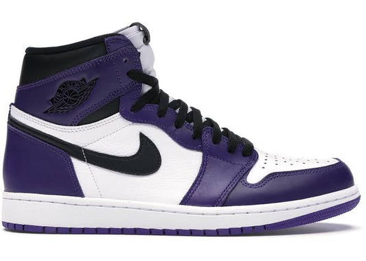 Jordan 1 Retro High Court Purple White - Volt Kickz