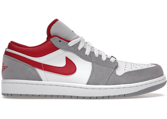 Jordan 1 Low SE Light Smoke Grey Gym Red - Volt Kickz