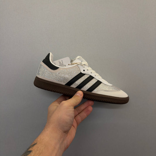 Adidas Samba OG Rhinestone Crystal White Silver (Pronta Entrega) - Volt Kickz