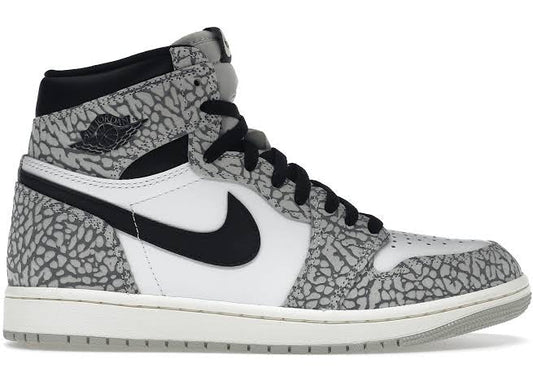 Jordan 1 Retro High OG White Cement - Volt Kickz