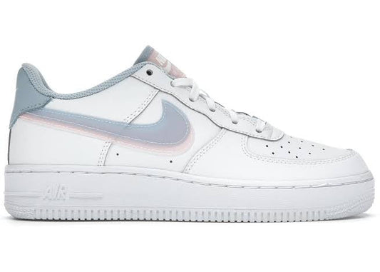 Nike Air Force 1 Double Swoosh Light Armory Blue - Volt Kickz