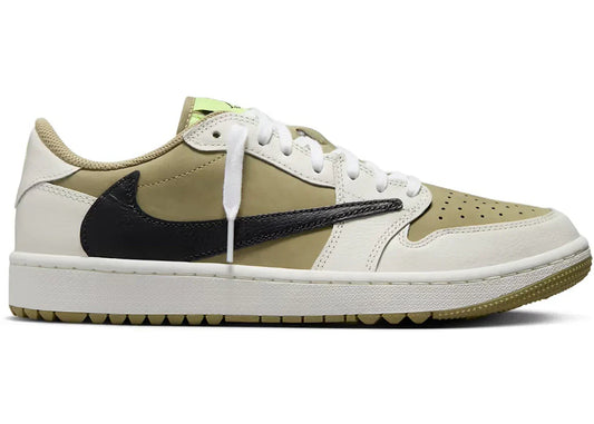 Jordan 1 Retro Low Golf Travis Scott Neutral Olive - Volt Kickz