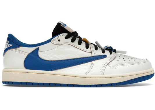 Jordan 1 Low OG SP Fragment x Travis Scott Sail Military Blue - Volt Kickz