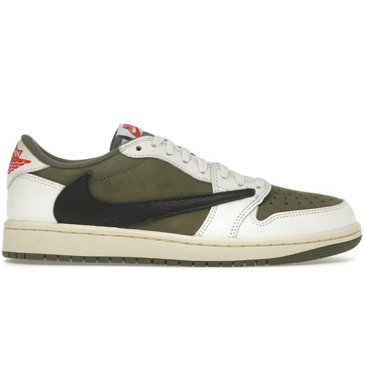 Jordan 1 Retro Low OG SP Travis Scott Medium Olive - Volt Kickz