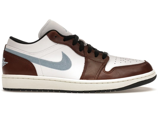 Jordan 1 Low Brown Blue Grey - Volt Kickz