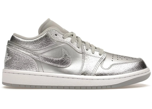 Air Jordan 1 Low SE Metallic Silver - Volt Kickz