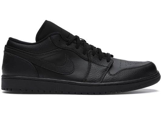 Nike Air Jordan 1 Low Triple Black - Volt Kickz