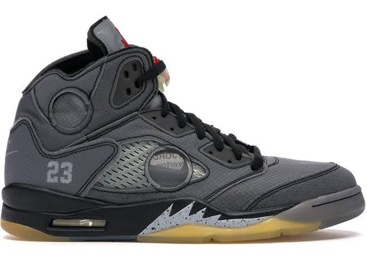 Jordan 5 Retro Off-White Black - Volt Kickz