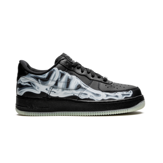 Nike Air Force 1 Black Skeleton - Volt Kickz