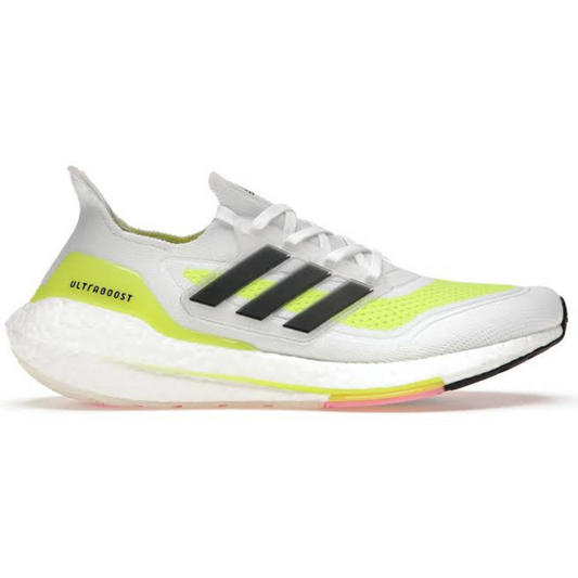 Adidas Ultraboost 21 Solar Yellow White - Volt Kickz