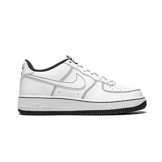 Nike Air Force 1 Low Contrast Stitch White Black - Volt Kickz