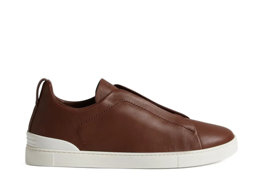 Zegna Deerskin Triple Stitch Brown - Volt Kickz