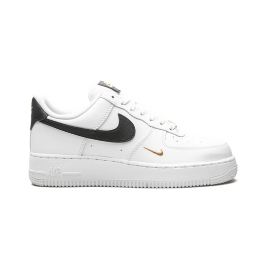 Nike Air Force 1 Essential White Black Gold - Volt Kickz