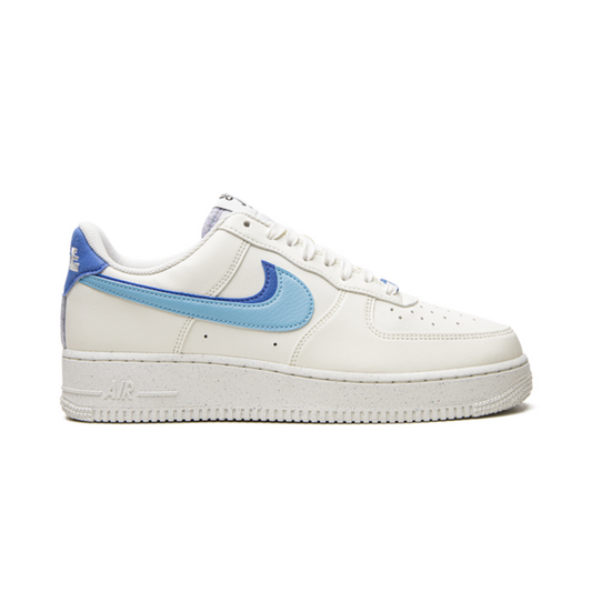 Nike Air Force 1 Double Swoosh White Médium Blue - Volt Kickz