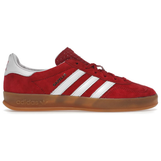 Adidas Gazelle Indoor Scarlet Cloud White - Volt Kickz