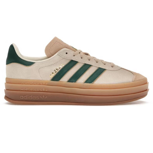 Adidas Gazelle Bold Magic Beige Collegiate Green - Volt Kickz