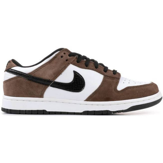 Nike SB Dunk Low White Black Trail End Brown - Volt Kickz