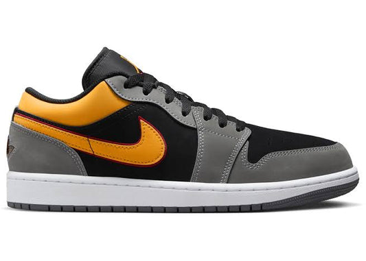 Jordan 1 Low Graphite Vivid Orange - Volt Kickz