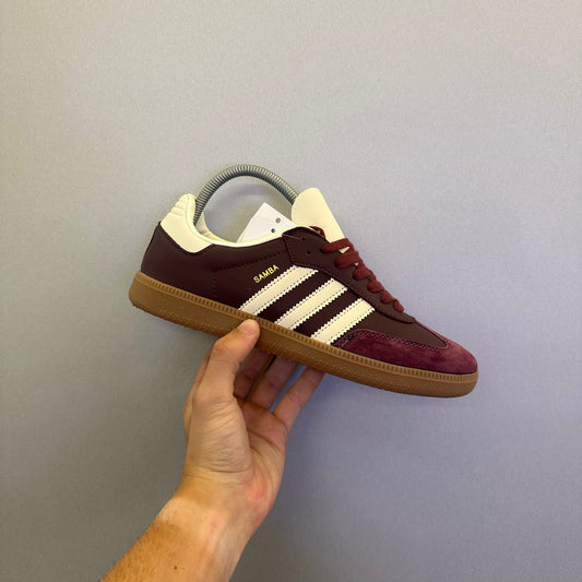Adidas Samba OG Maroon Gold Metallic (Pronta Entrega) - Volt Kickz