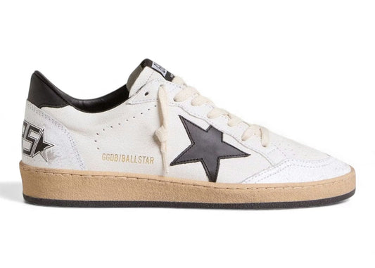 Golden Goose Ball-Star Low White Nappa Black Star - Volt Kickz