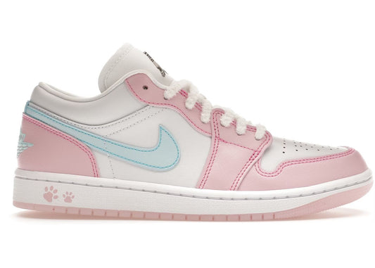 Jordan 1 Low SE Paw Print Pink Foam - Volt Kickz