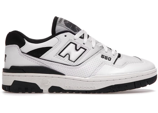 New Balance 550 White Black - Volt Kickz