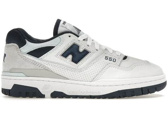 New Balance 550 White Navy - Volt Kickz