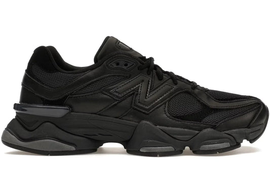 New Balance 9060 Triple Black Leather - Volt Kickz