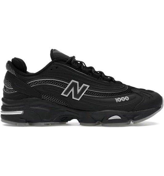 New Balance 1000 Black White Silver Metallic - Volt Kickz
